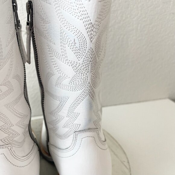 Lane MEGAN MORONEY Smokeshow Cowboy Boots Womens 9.5 White Western Cowgirl Tall - Picture 5 of 16